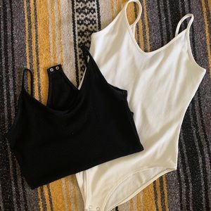 Thin strapped body suit